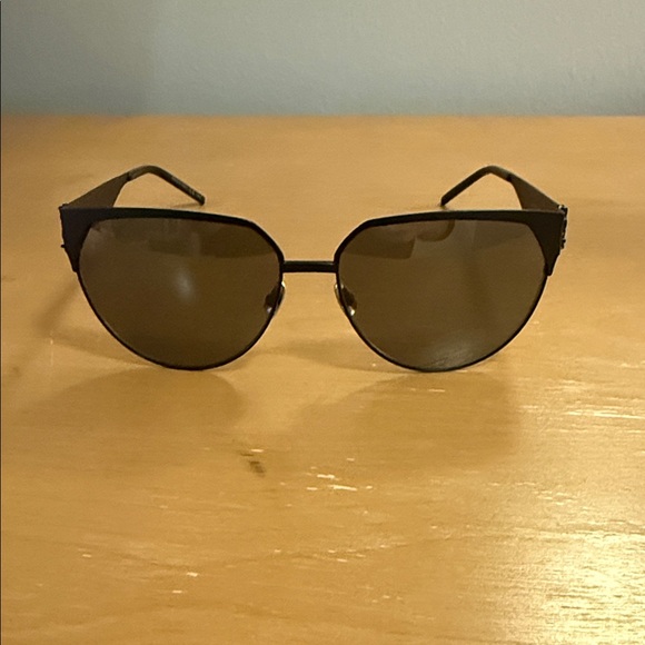 Authentic YSL Saint Laurent Matte Black on Black Sunglasses Near Perfect main image 5